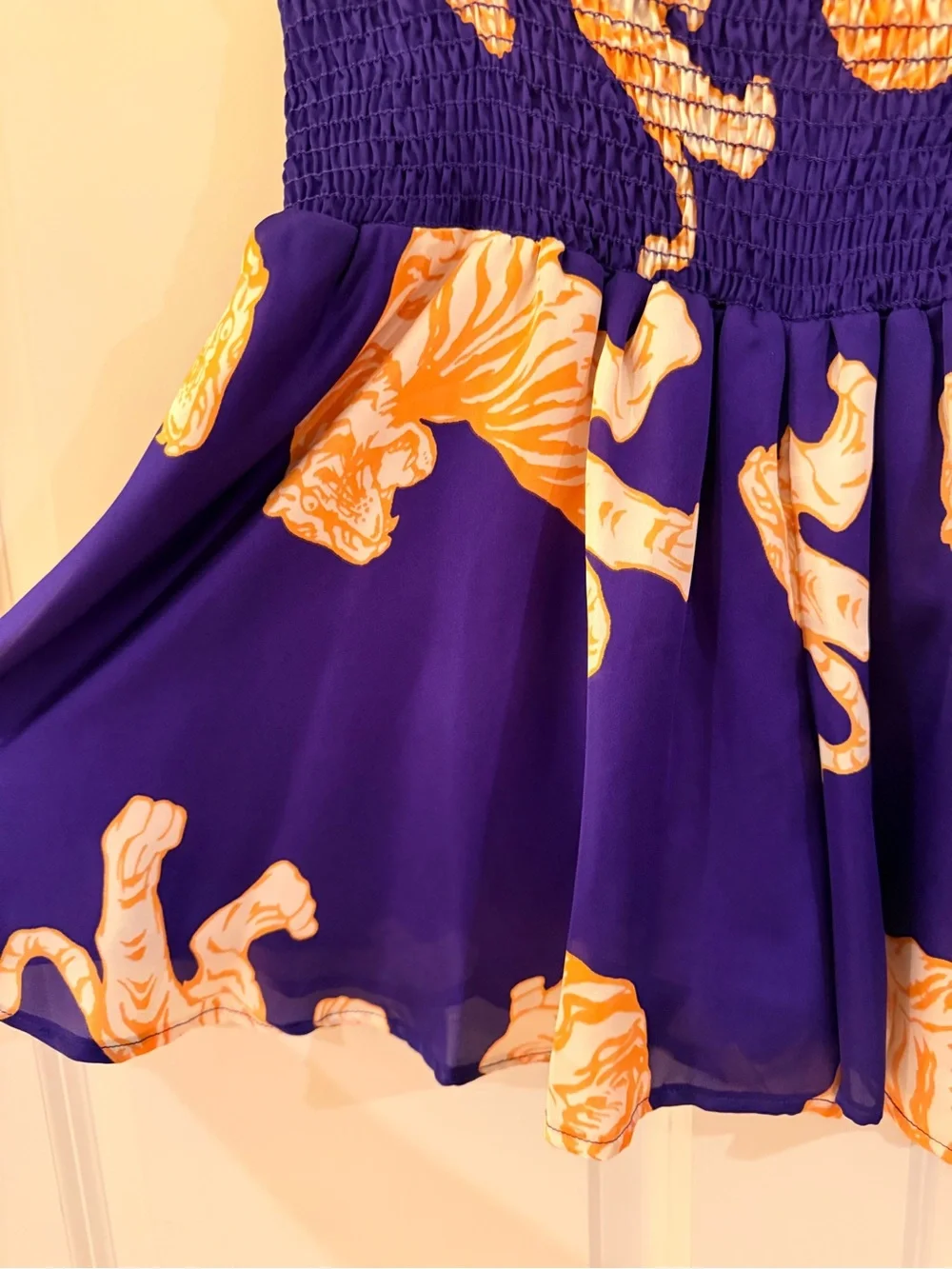 Adrienne Matching Tiger Top and Shorts Set